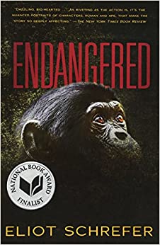 The cover of a book for older kids called "Endangered" by Eliot Schrefer